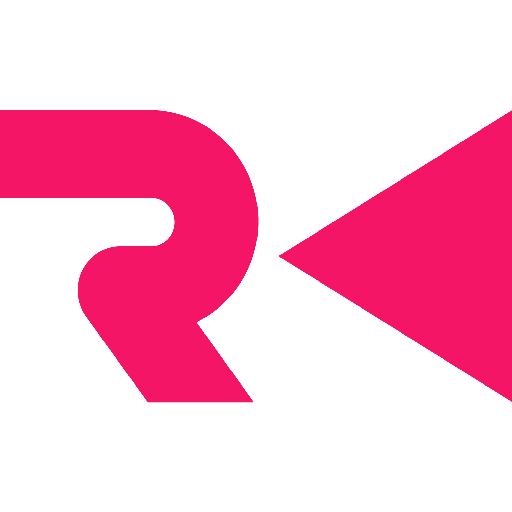 A pink arrow with the letter r.